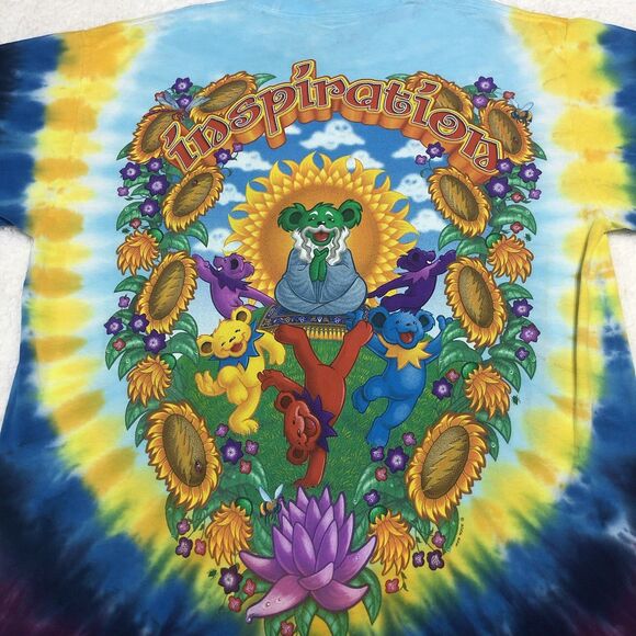 Grateful Dead 2006 Inspiration Tie Dye Shirt Size M Liquid Blue Y2K Festival - Picture 5 of 11
